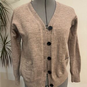 Galeries Lafayette 100% Merino Wool Women's Cardigan Sweater